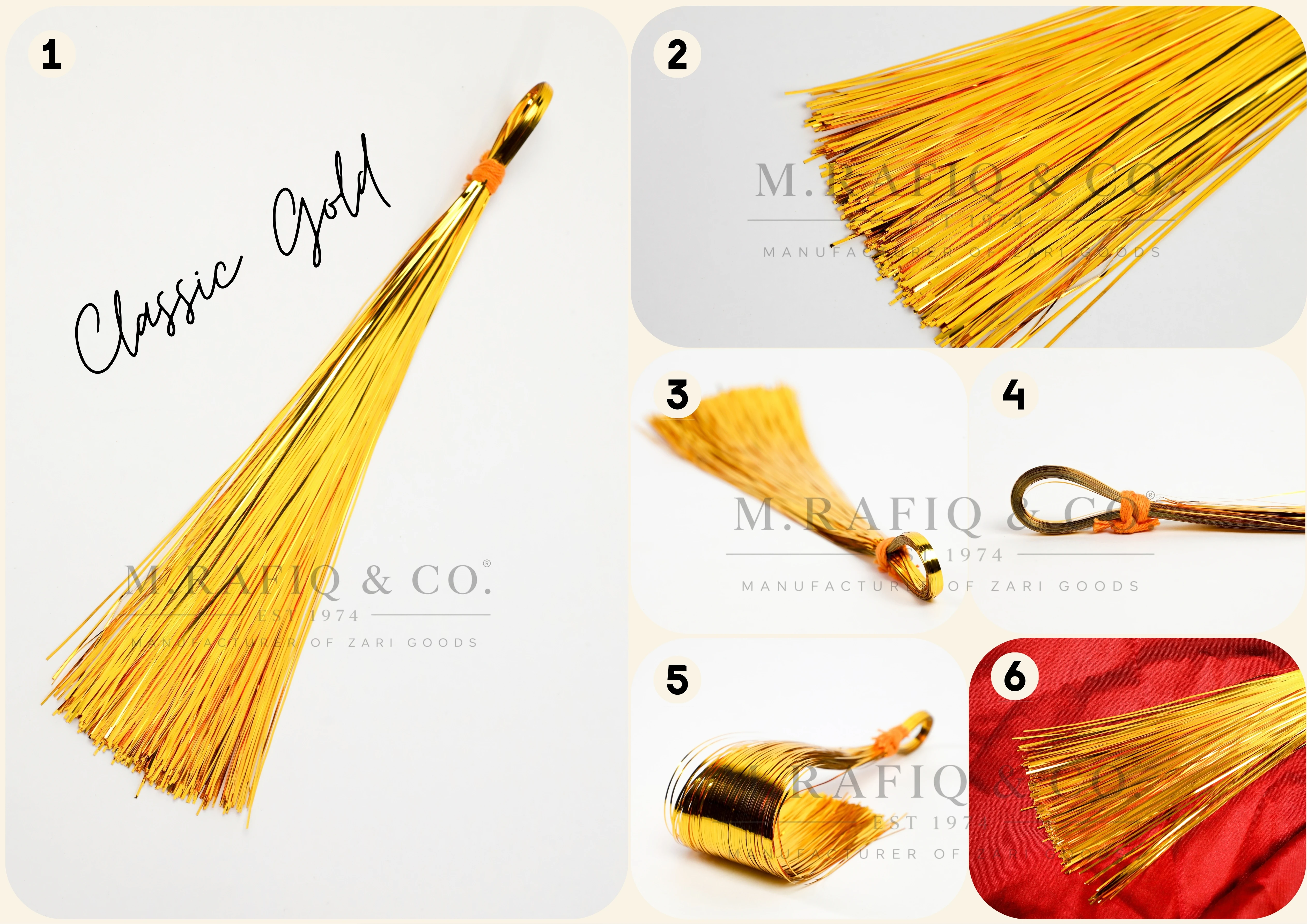 Classic Gold Flat Metallic Strip spool